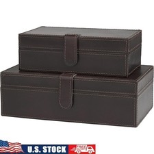 Leather Decorative Storage Box