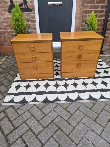 Pair vintage teak stag - pair, of