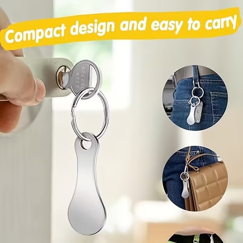 Trolley coin keyring - coin, removable