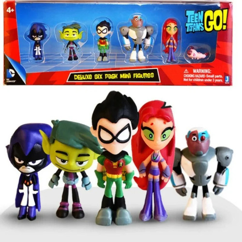 6pcs teen titans - 6pcs,
