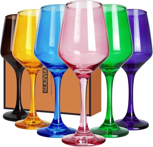 Colored wine glasses set - set, of