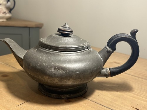 Antique victorian pewter large - pewter,