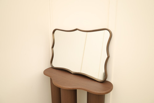 Bronze art deco curved