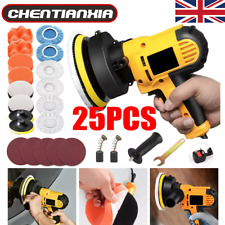 5" Pad Car Polisher Machine, 700W High Power 6 Speed Control & 10pcs Wool 25pcs