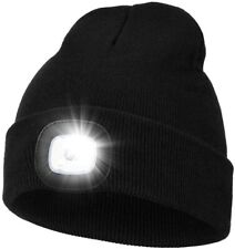 5 LED Sports Running Knitted Beanie Cap Headlamp Head Light Flashlight Torch Hat