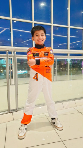 Kids race suit with gloves - with, gloves-