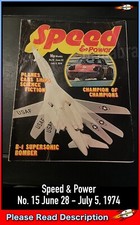 Speed & Power No. 15 June 28 - July 5 1974  (SOLD USED) Vintage UK Magazine