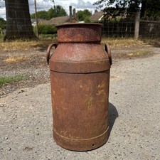 Antique Steel Milk Churn