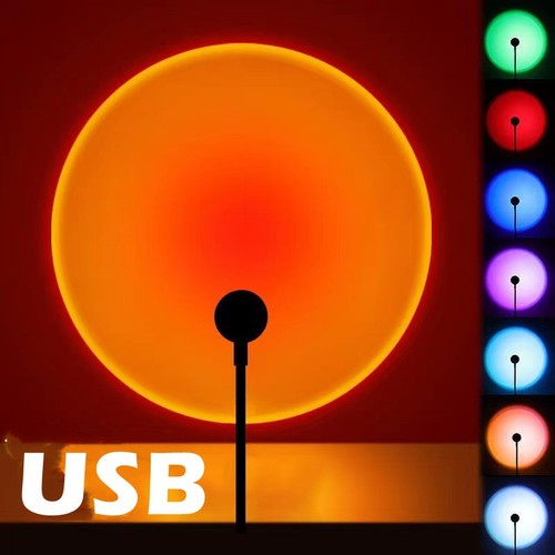 Led sunset lamp projector usb - sunset,