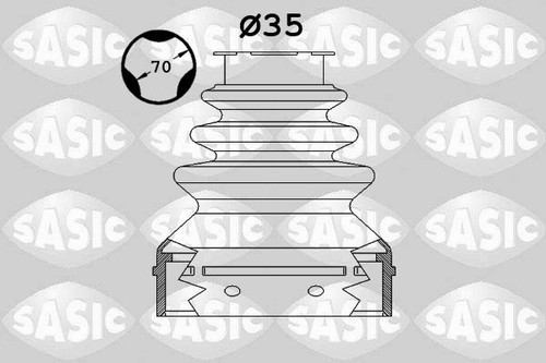 Sasic 1900025 bellow - 1900025, kit