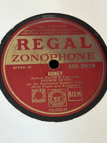 Vernon geyer organ honey regal - vernon,