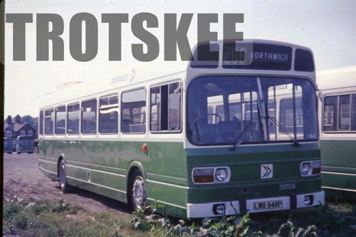 35mm slide crosville leyland - slide,