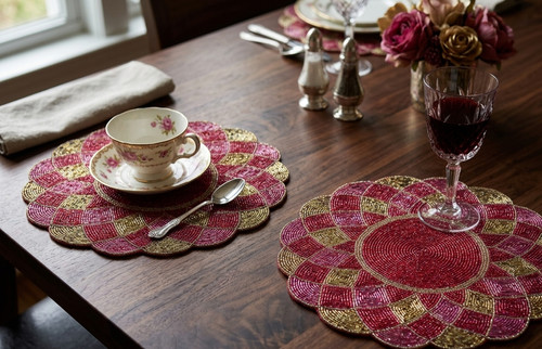 Set placemats multicolor - set, placemats,