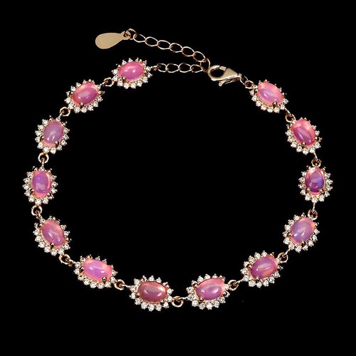 Silver bracelet opal natural - silver,