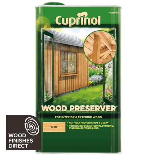 Cuprinol wood preserver - wood, clear