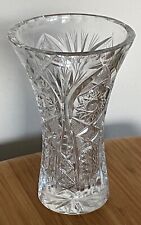 Cut Glass Crystal Vase - 13cm
