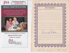 Richard Burton signed 3x5