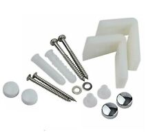 Angled Floor WC Toilet Pan / Bidet Fixing Bathroom Fitting Kit Inc Brackets