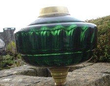 Vintage Dark Green Glass Oil