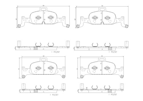 P85164nx brake pad - p85164nx,