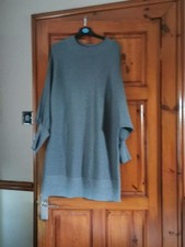 Ladies Large Grey Jumper Dress