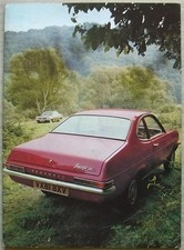 VAUXHALL FIRENZA DE LUXE & SL Car Sales Brochure 1972 #V2087/3/72