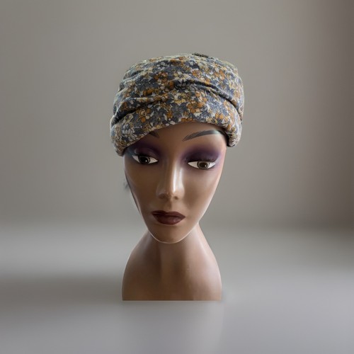 Vintage 1960s floral turban - vintage,