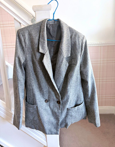 Women grey short blazer - women’s,