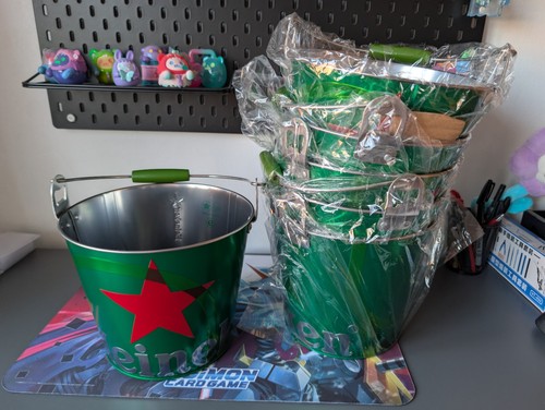 Heineken beer ice bucket with - heineken,