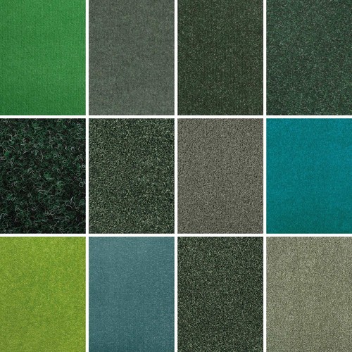 Green carpet loop twist saxony - twist,