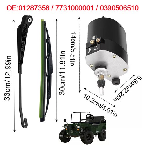 12v universal windscreen wiper - universal,