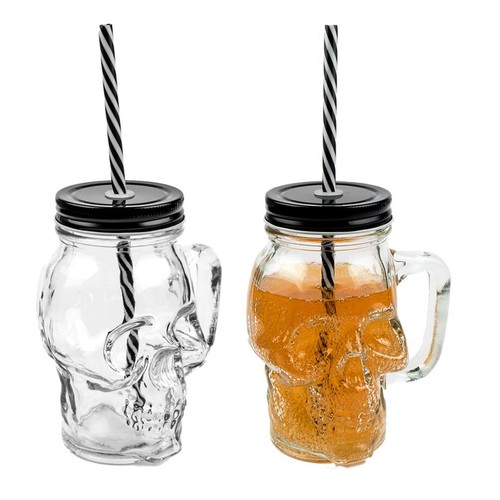 Skull glass drinking - glass,