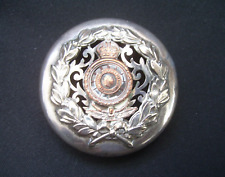 ANTIQUE 1910s ELKINGTON SILVER PLATE RAC PILL BOX ~VINTAGE ROYAL AUTOMOBILE CLUB
