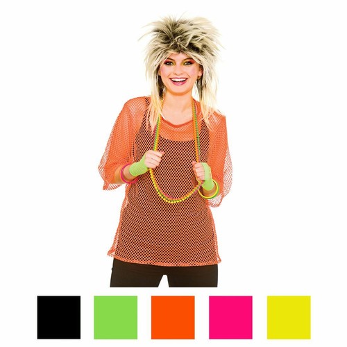 Ladies 80s mesh top - 80s,