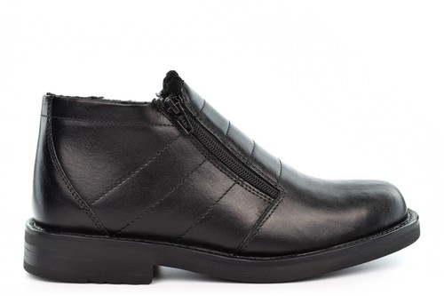 Mens leather boots school - leather,