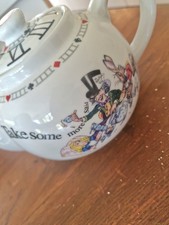 Paul Cardew Alice In Wonderland Teapot - Mad Hatters Tea Party In Good Condition