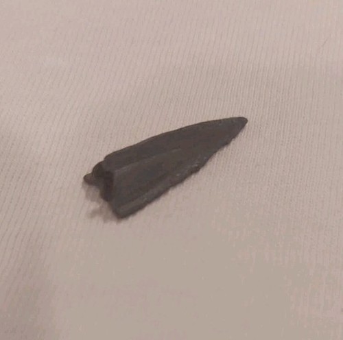 Ancient roman bronze arrowhead - bronze,