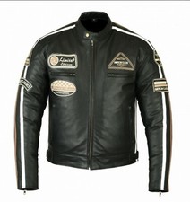 Motorcycle Vintage, Cafe Racer, Leather Jacket 