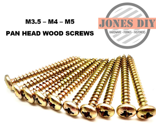 Pan head wood - wood, screws