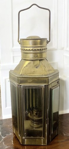 Antique brass ship - brass, ship’s