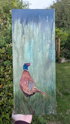 Original painting pheasant - original,