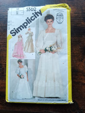 Simplicity 5362 Wedding Dress