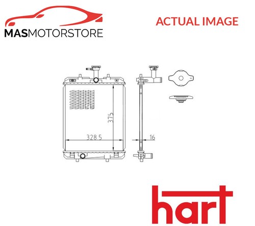 Engine cooling radiator hart - radiator,