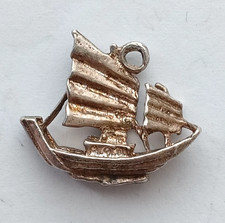 1960s/80s VINTAGE SILVER BRACELET CHINESE JUNK BOAT.     CH3-9