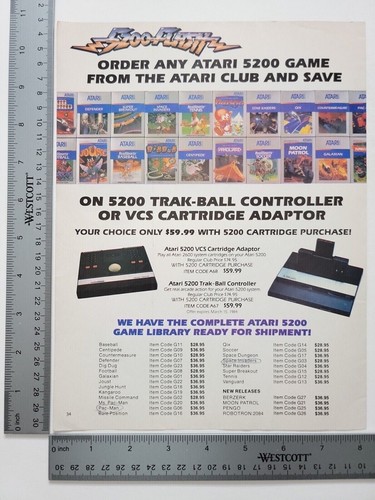 Atari 5200 game trak - atari,