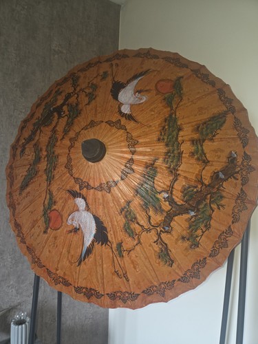 Vintage large bamboo paper - vintage,
