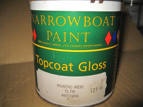 Narrow boat paint old tin - boat,