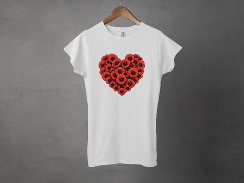 Remembrance poppies heart - remembrance,