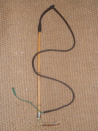 Antique gentleman hunt whip - antique,