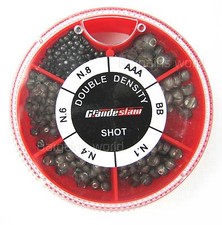 SPLIT SHOT SELECTION FISHING WEIGHTS 6 SECTION AAA BB NON TOXIC DOUBLE DENSITY